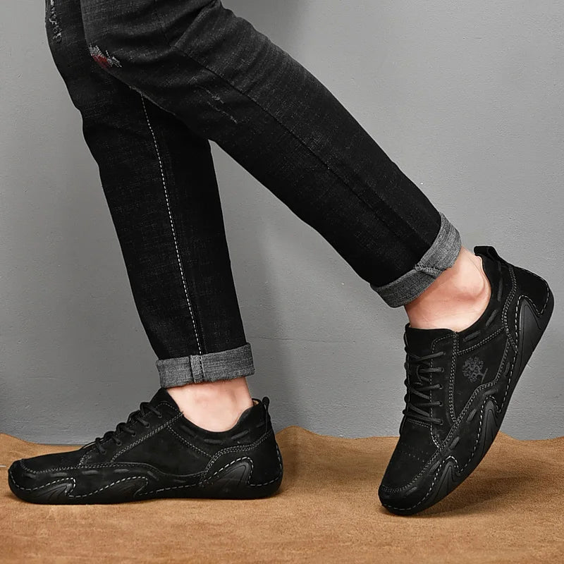 Men's Leather Casual loafers Shoes wedding Dress Shoes New Big Size  Moccasins Shoes Suede shoes High Quality zapatos Size 48