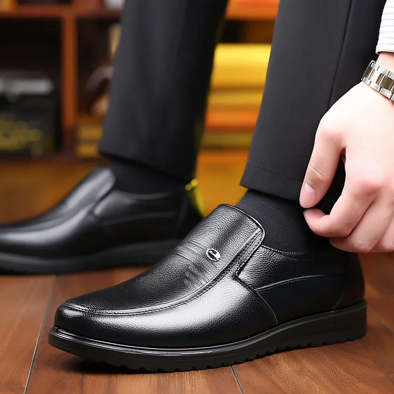 Handmade Genuine Leather Formal Shoes Men Loafers Business Casual Classic Soft Breathable Men's Moccasins Slip on Driving Shoes