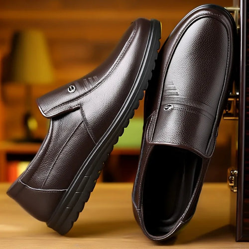 Handmade Genuine Leather Formal Shoes Men Loafers Business Casual Classic Soft Breathable Men's Moccasins Slip on Driving Shoes